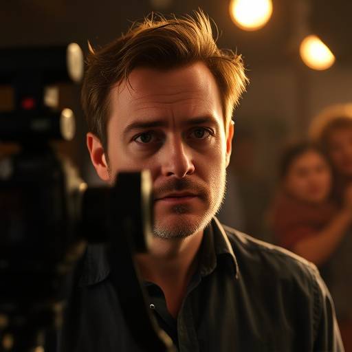 Filmschauspieler vor der Kamera